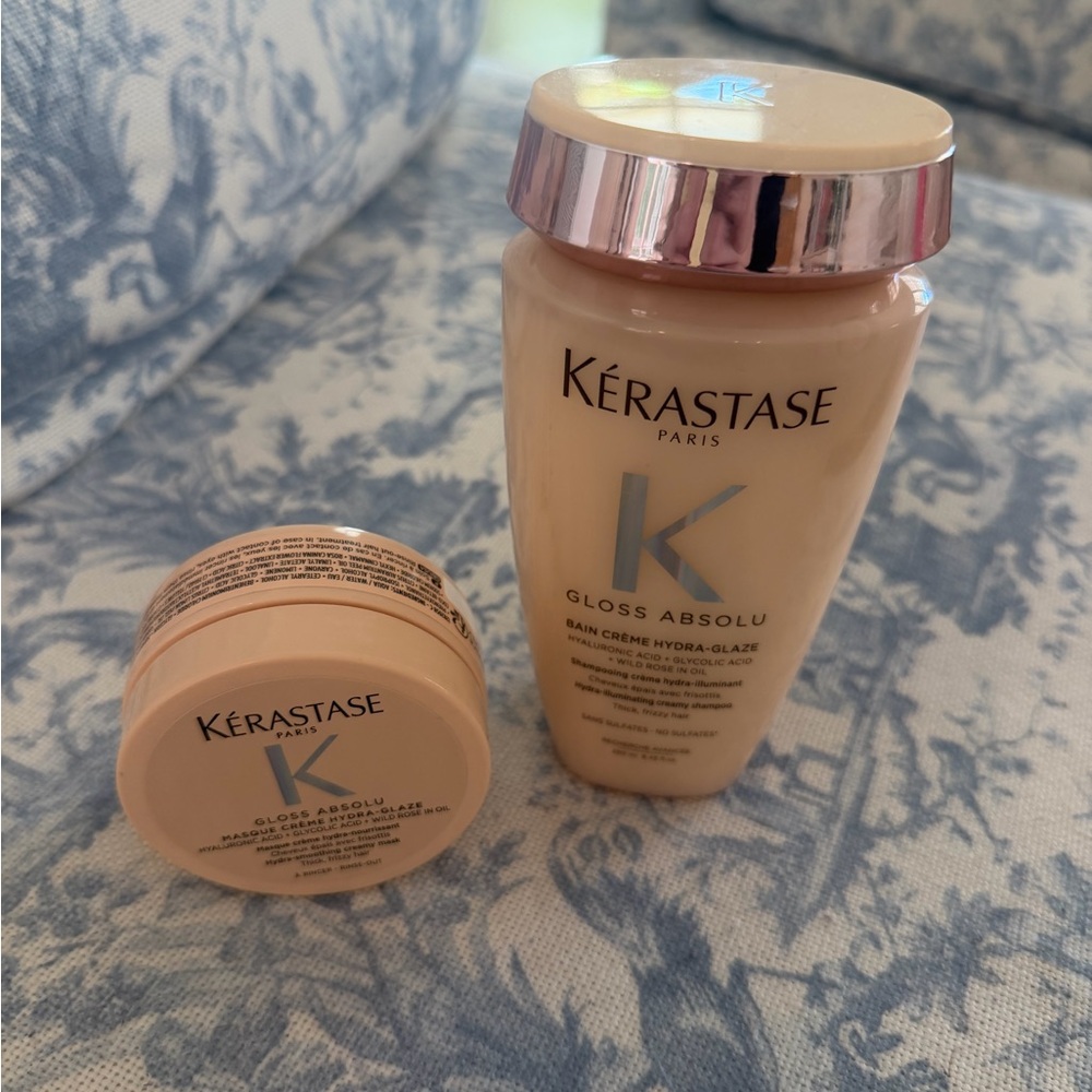 NWT - KERASTASE Gloss Absolu Hair - BAIN CRÈME HYDRA-GLAZE & MASQUE CRÈME HG